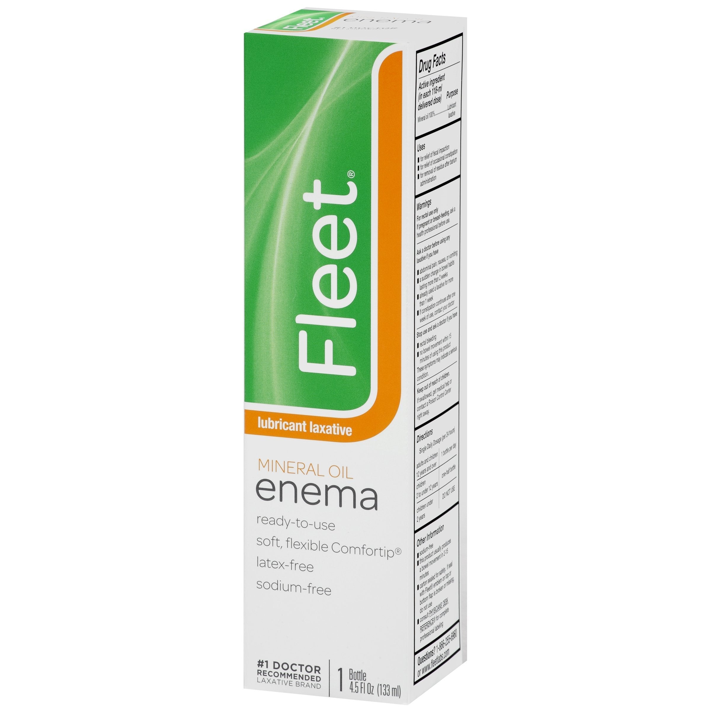Fleet insertion douce avec embout Comfortip pour usage facile.