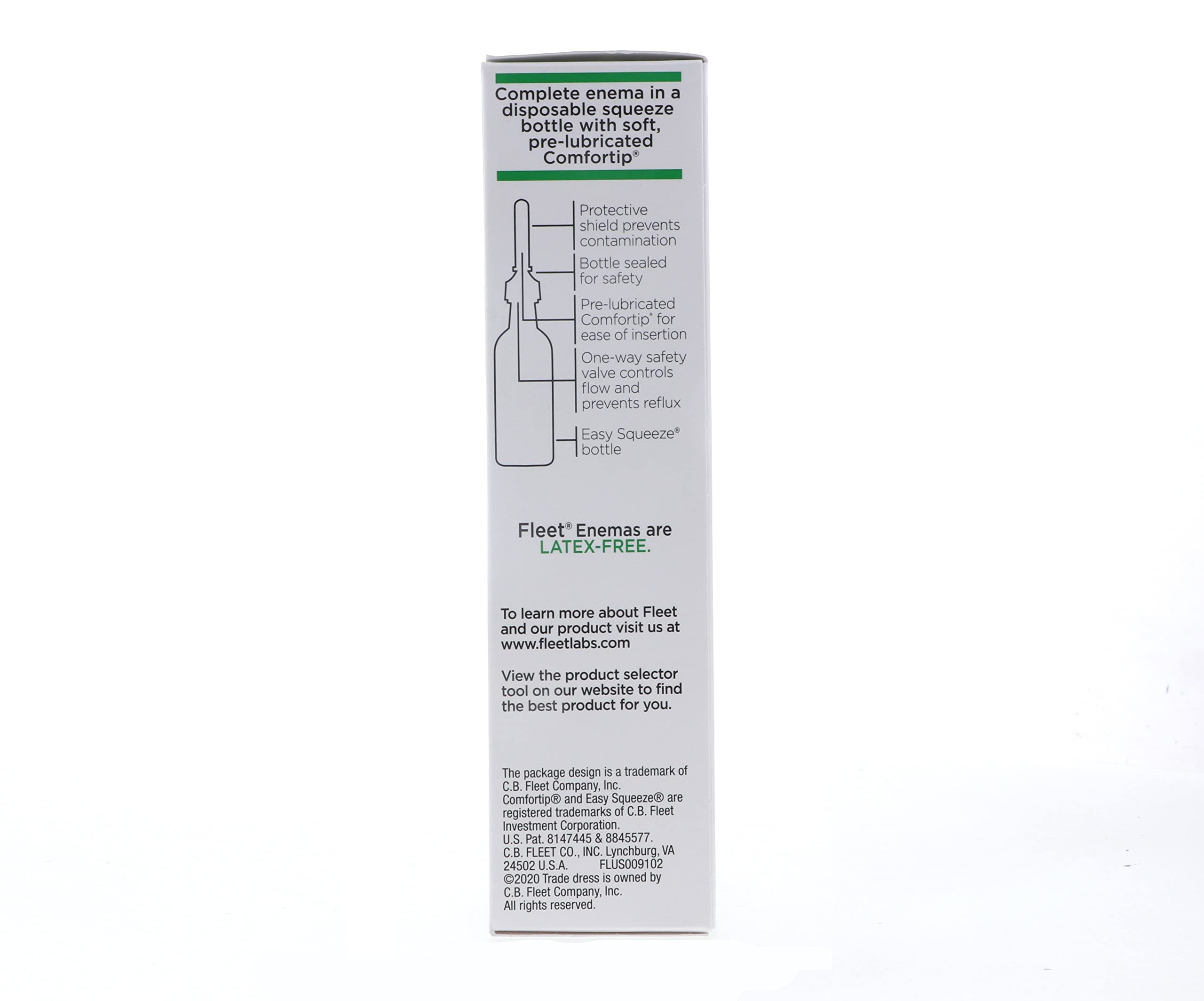 Fleet Laxatif saline enema format discret et pratique en déplacement