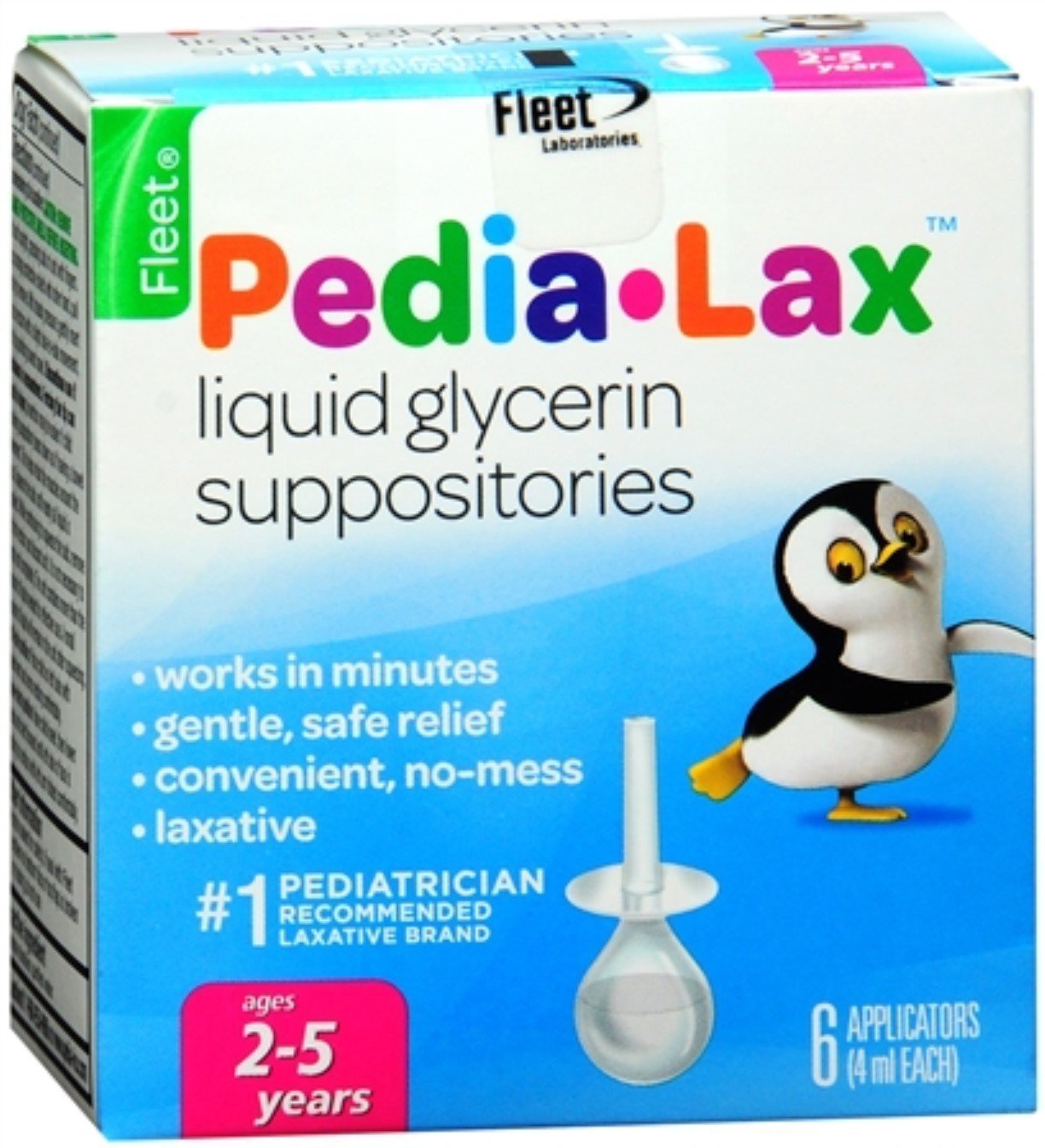 Pedia-Lax suppositoires glycérine pour enfants, soutien potentiel lors d'épisodes occasionnels de constipation.
