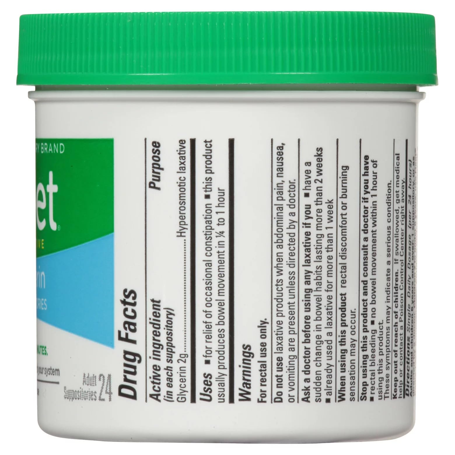 Fleet suppositoire glycérine adulte 24s - format compact et discret
