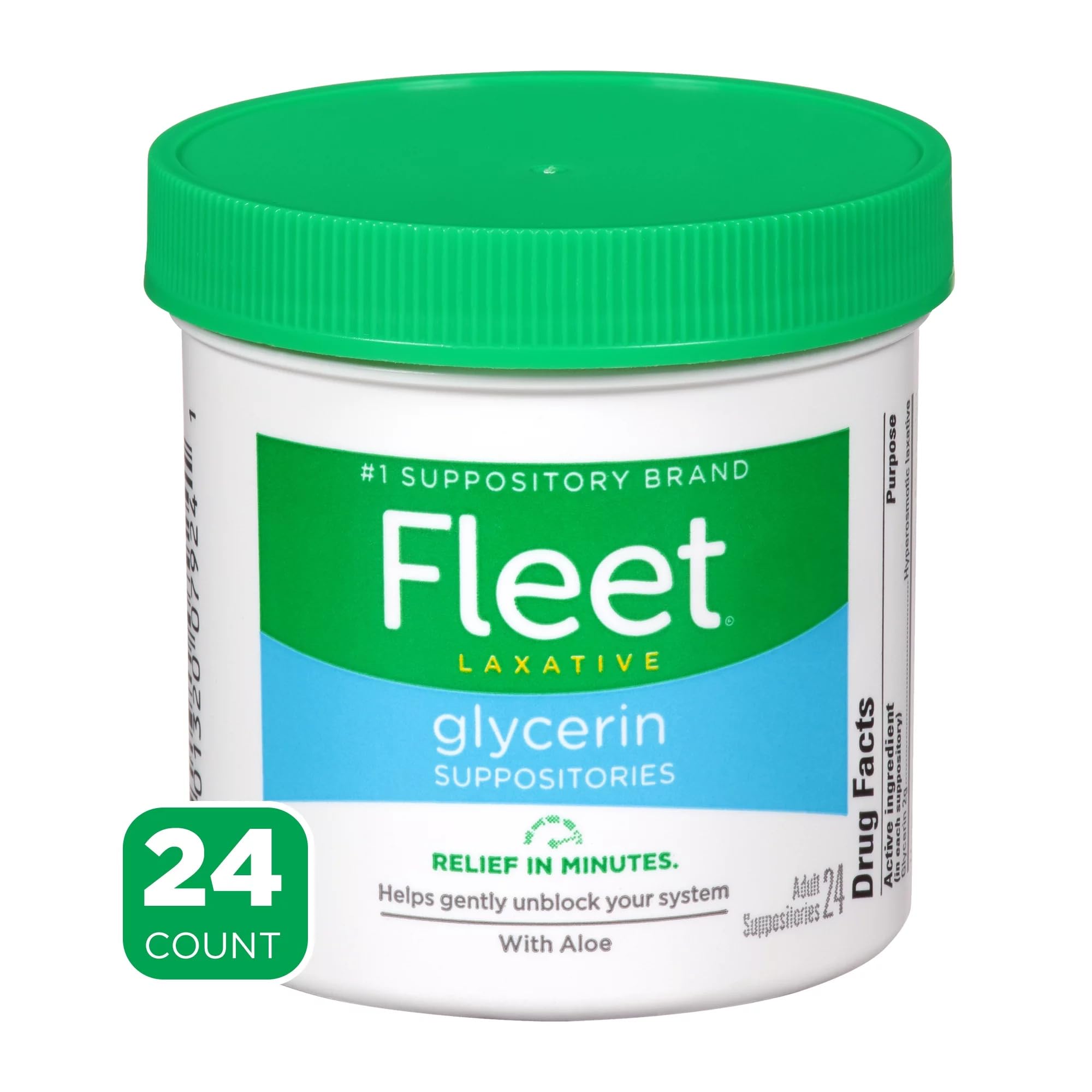 Fleet suppositoire glycérine adulte 24s - usage domestique pratique