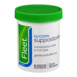 Fleet suppositoires glycerine, application rectale facile pour un soulagement rapide et local.