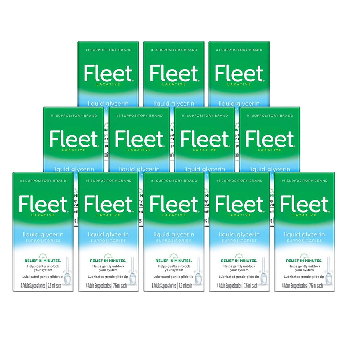 Fleet suppositoires glycérine, solution rapide pour constipation occasionnelle.