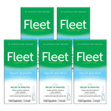 Fleet suppositoires glycérine liquide, emballage compact et pratique.