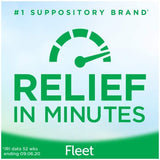 Fleet suppositoires glycérine liquide, emballage fabriqué aux États‑Unis.