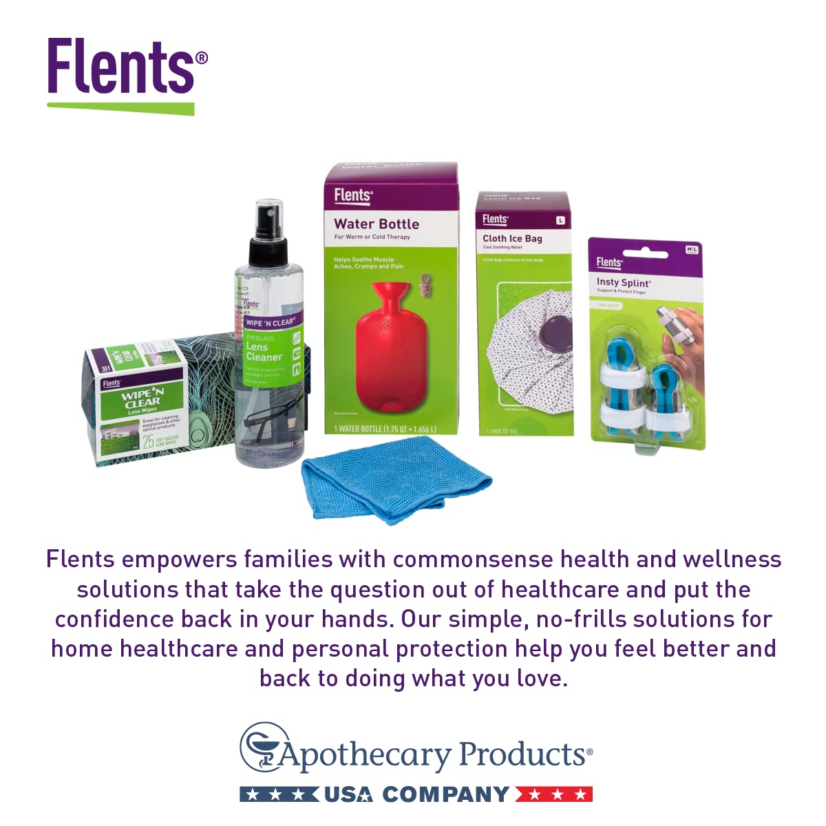 Emballage individuel pratique et hygiénique des lingettes Flents.
