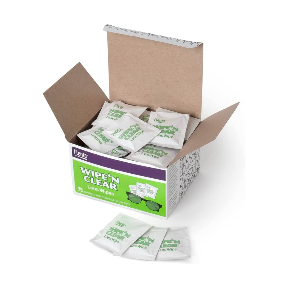Lingettes Flents pour lunettes, nettoyage en profondeur sans traces.