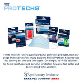 Flents Protechs bouchons oreilles verts couleur visible dans l’équipement