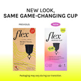 FLEX Flex Cup languette pull en action, retrait facilité pour débutantes.