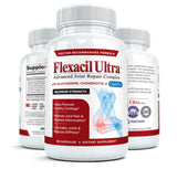 Flexacil Ultra étiquette sans gluten, sans colorants artificiels et sans allergènes.