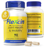Capsules végétales Flexcin faciles à avaler pour un usage quotidien.
