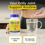 Flexcin et feuilles de menthe pour un effet rafraîchissant.