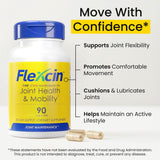 Flexcin associe MSM et collagène type II pour la flexibilité.