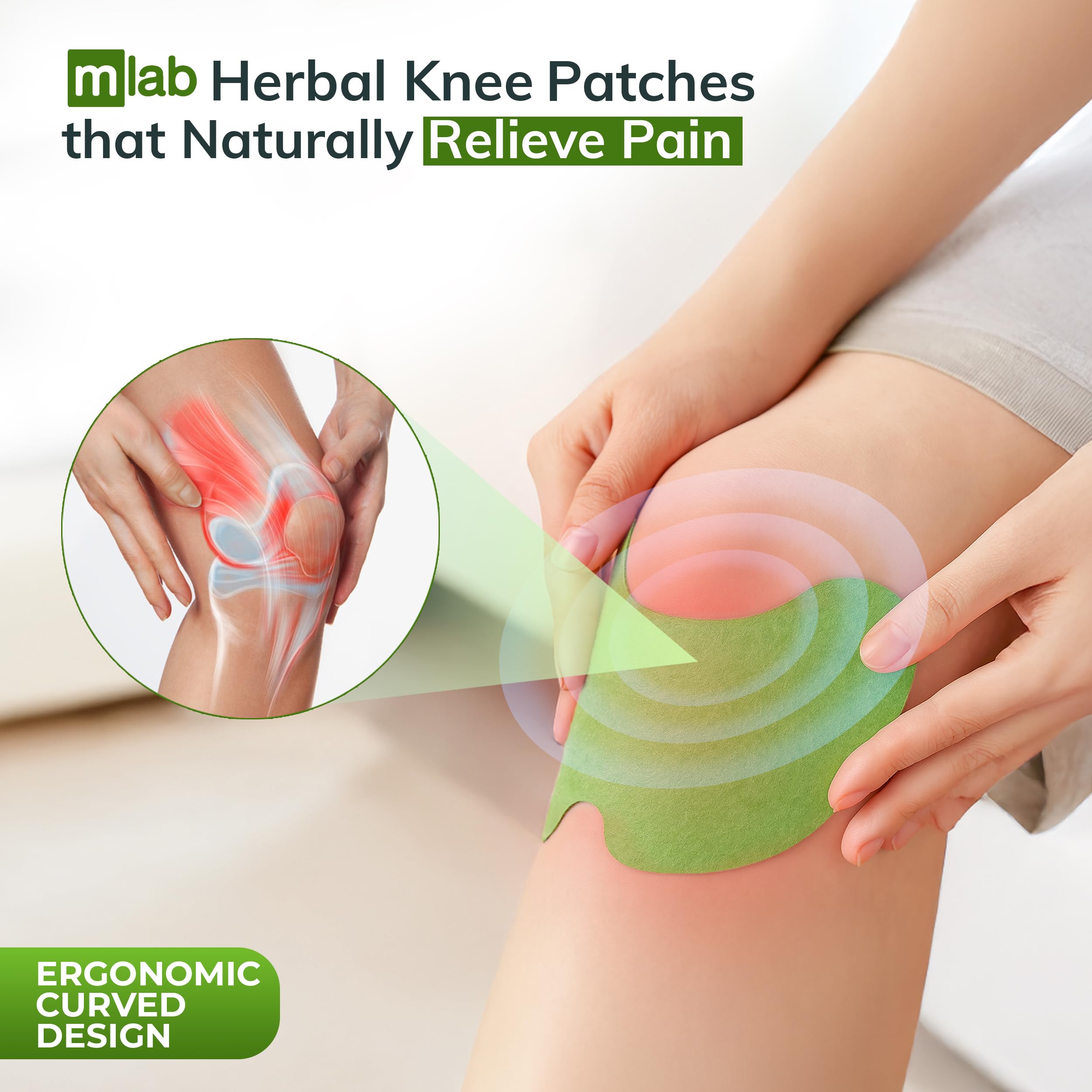 FLexiKnee Patch adhésion fiable sans irritation pendant l’activité quotidienne.