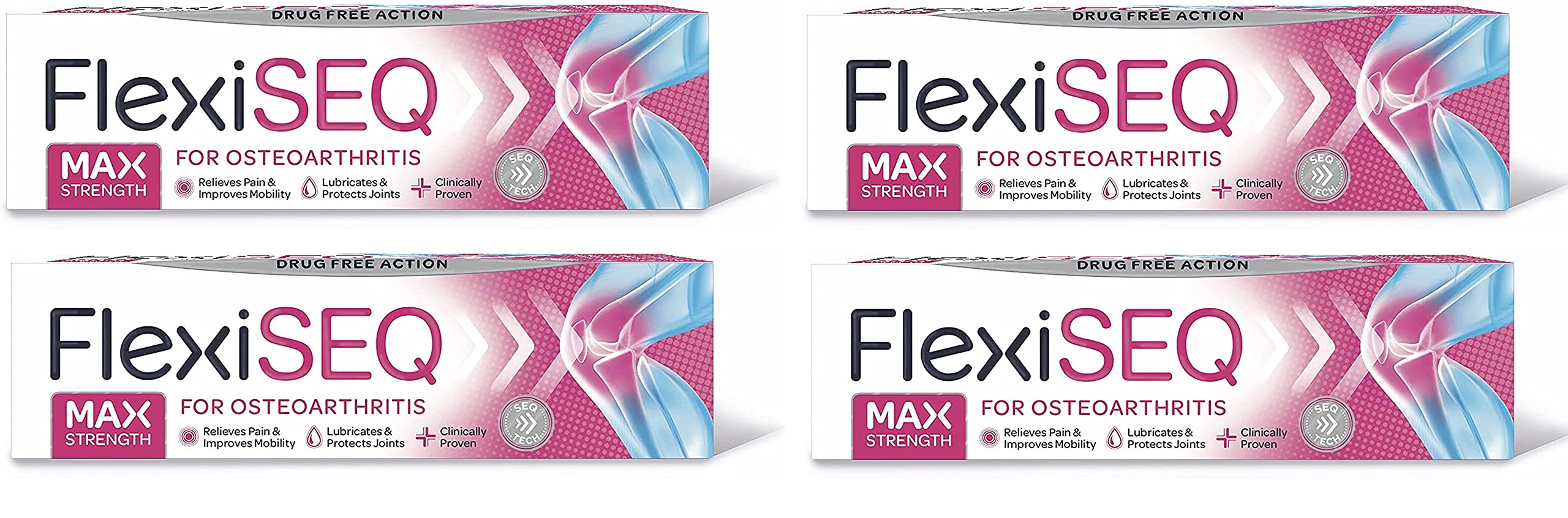 Flexiseq Gel 50 g – bouteille ouverte facilitant l’application sur les articulations.