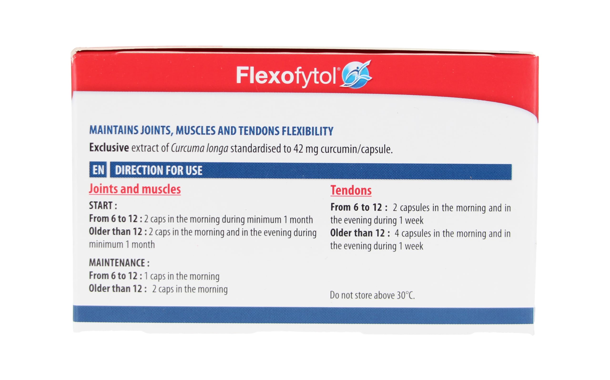 Flexofytol : boîte ergonomique facile à manipuler.