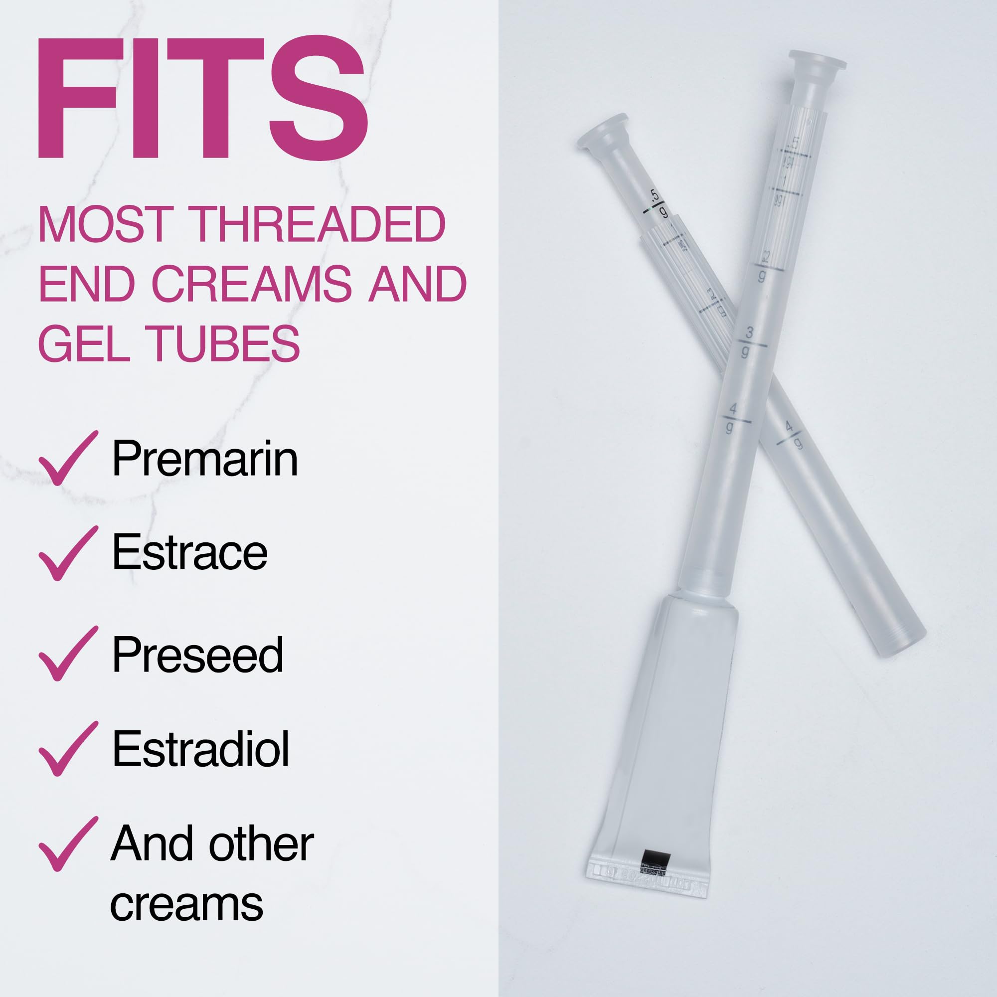 Flextiva applicateur crème plastique, application hygiénique et propre pour produits en vente libre.