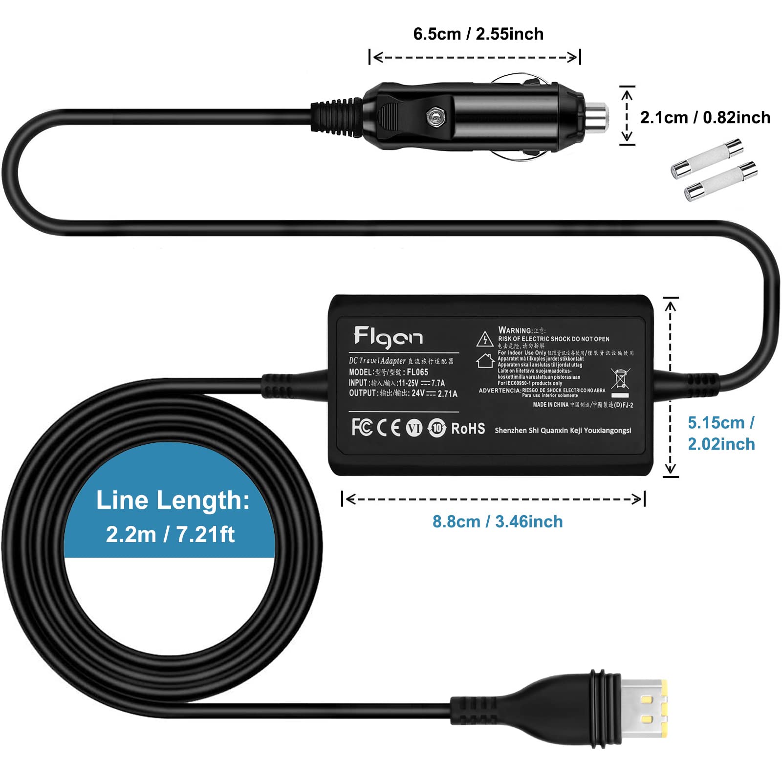 FLGAN alimentation 65W Air11, puissance adaptée pour AirSense 11