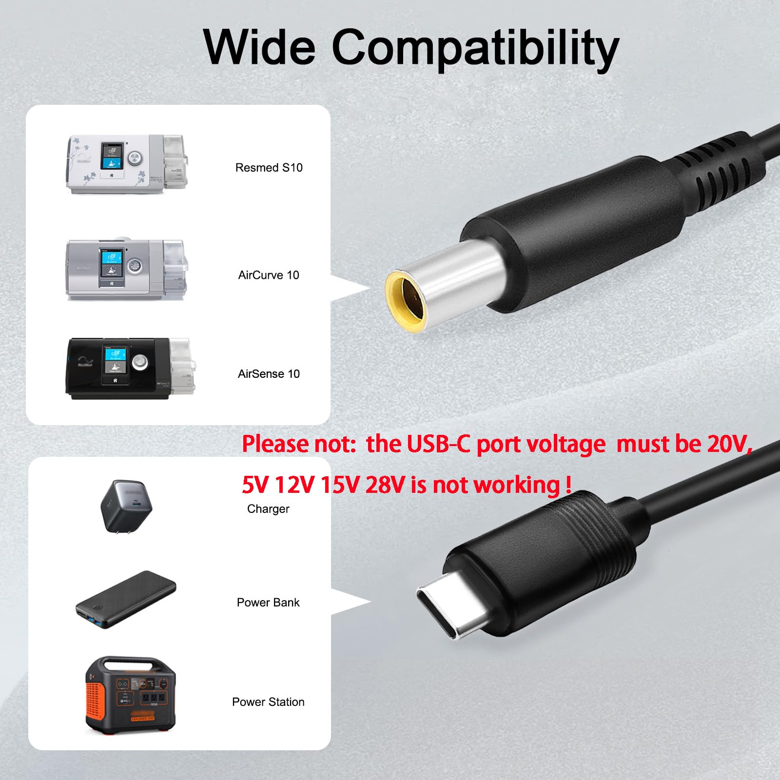FLGAN sortie-24v-3-75a-90w, puissance adaptée pour CPAP.