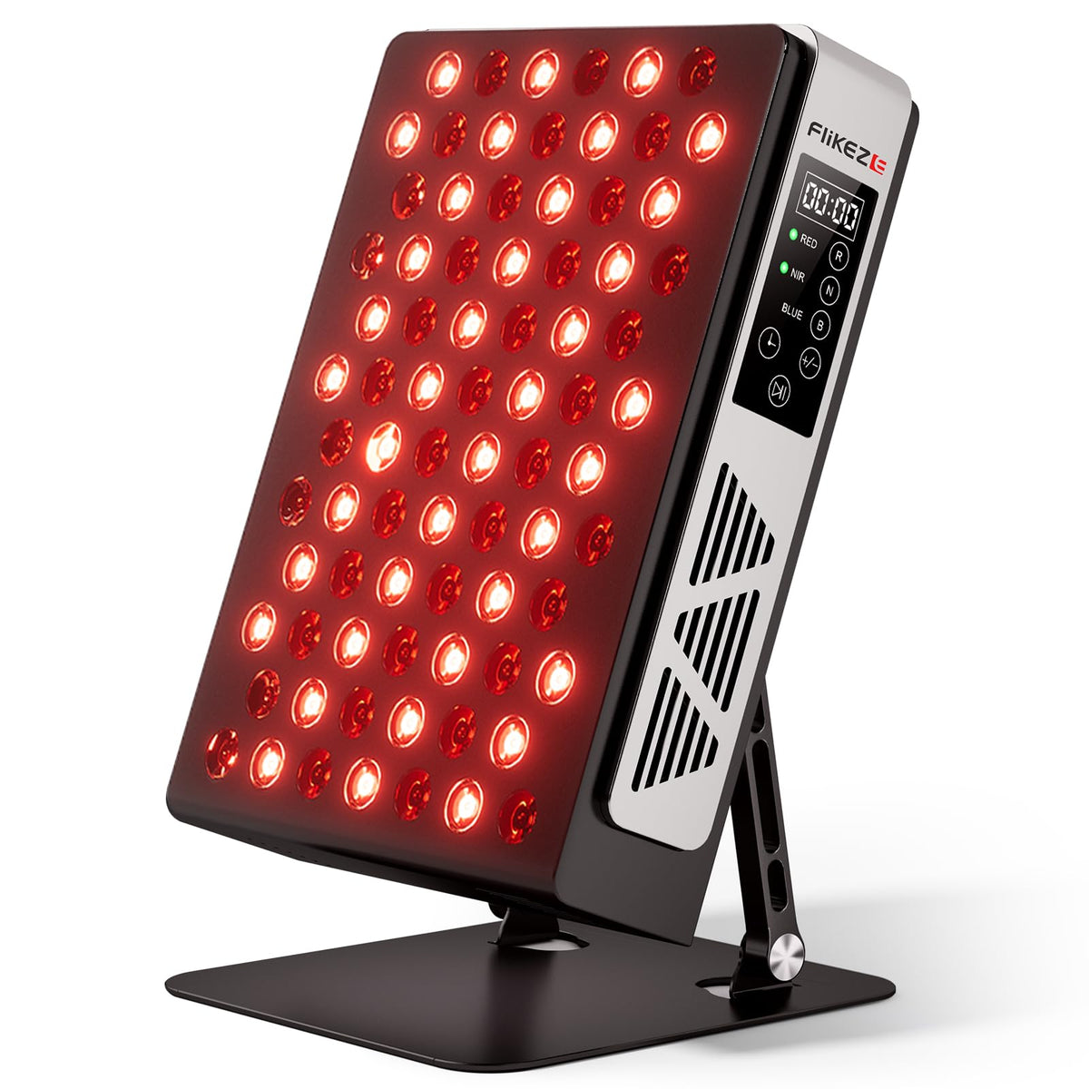 Panneau Flikeze lumière rouge avec 7 ondes, vue générale pour usage domestique.