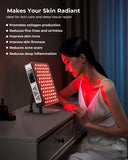 Panneau FliKEZE pour le dos, lumière rouge sur les muscles.