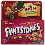 Flintstones multivitamines pour enfants en boîte de 60 comprimés à mâcher.