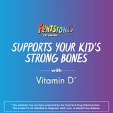 Boîte pratique Flintstones Vitamins, 70 gommes pour la routine familiale.
