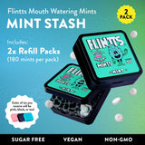 Flintts Menthes Mint Stash montre l'effet scintillant rafraîchissant pendant l'utilisation