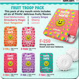 Flintts Mints Fruit Troop emballage-compact: solution discrète pour bouche sèche au travail.