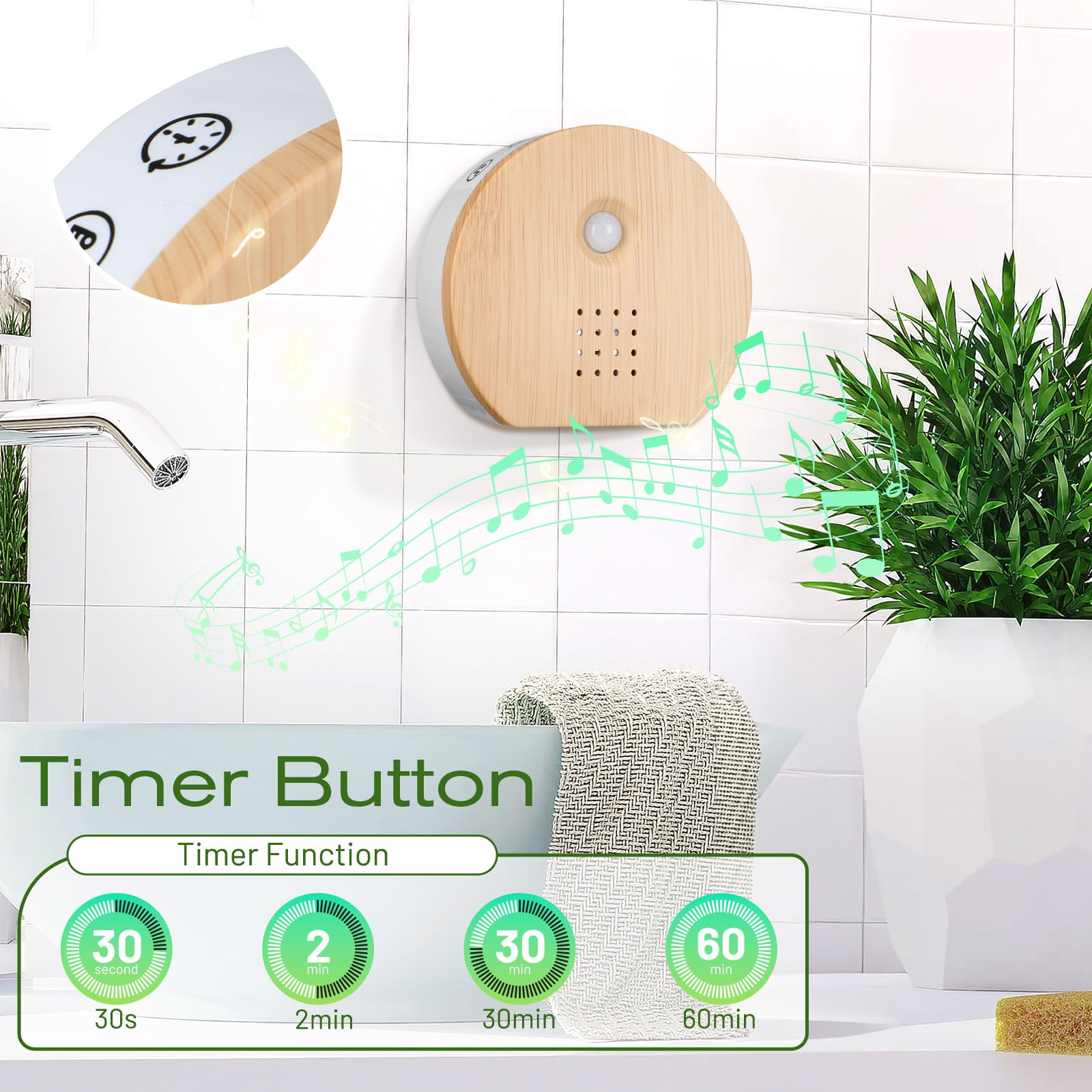 FLLVILLEY Boîte Oiseau Chanteur – neuf sons naturels pour ambiance zen