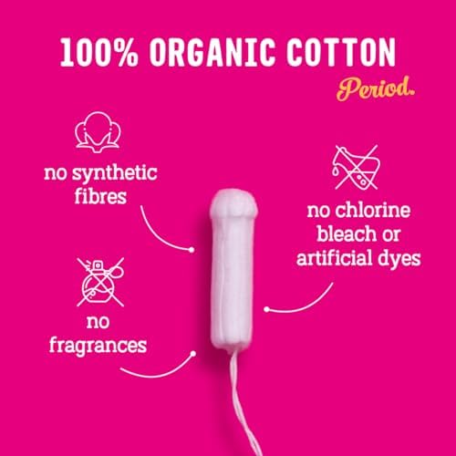 Tampon Flo coton bio super plus offre une protection renforcée pour flux abondant.