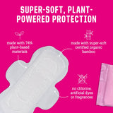 FLO texture douce en bambou pour un contact peau agréable.