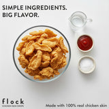 Flock Chips peau de poulet, parfait avec dips ou salades pour du croquant.