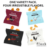 Chips Flock Keto Salt & Vinegar, croquants au goût acidulé, idéal apéritif.