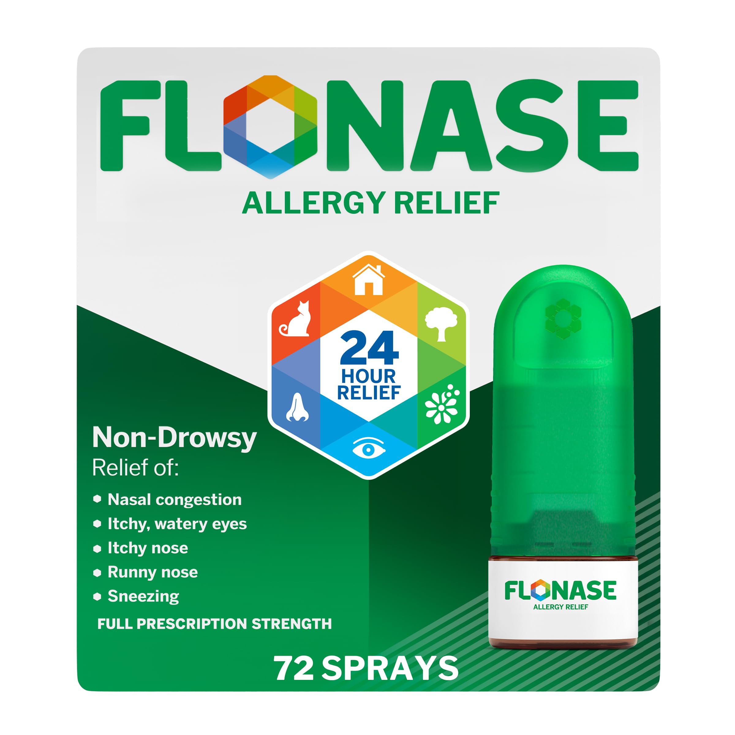 Flonase: bouteille de 72 pulvérisations prête à l'emploi pour le soulagement des allergies