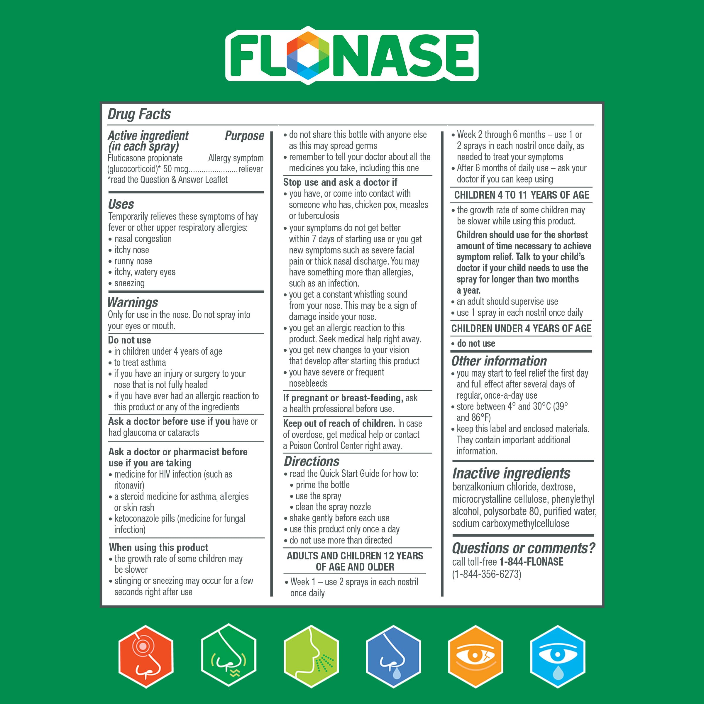 Flonase image évoquant confort contre congestion et éternuements.