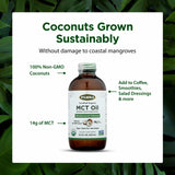 Source noix de coco biologique pour Flora MCT.