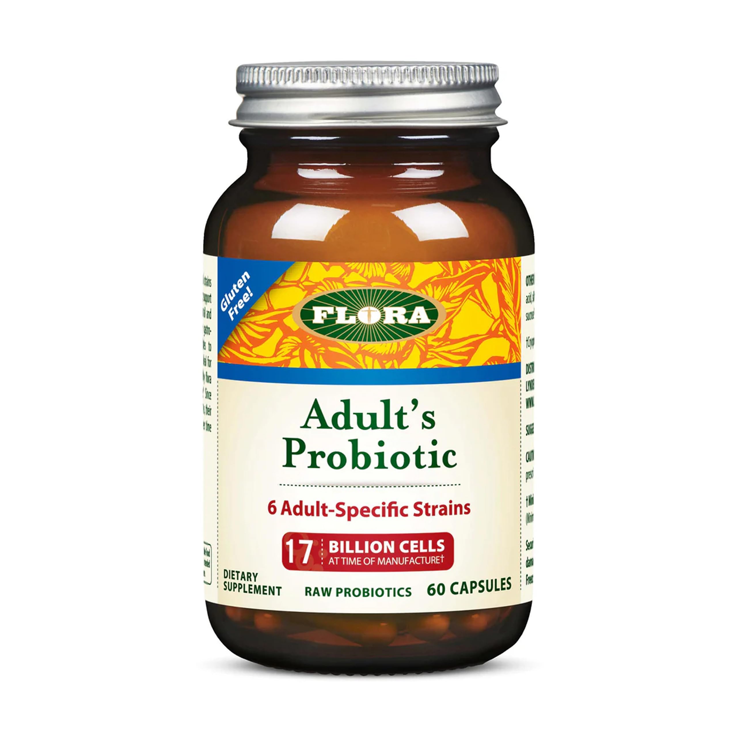 Flora Probiotique Adulte – bouteille visible prête à l'usage quotidien pour votre digestion.