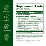 Flora Probiotique Avancé — gélules, prise quotidienne possible.