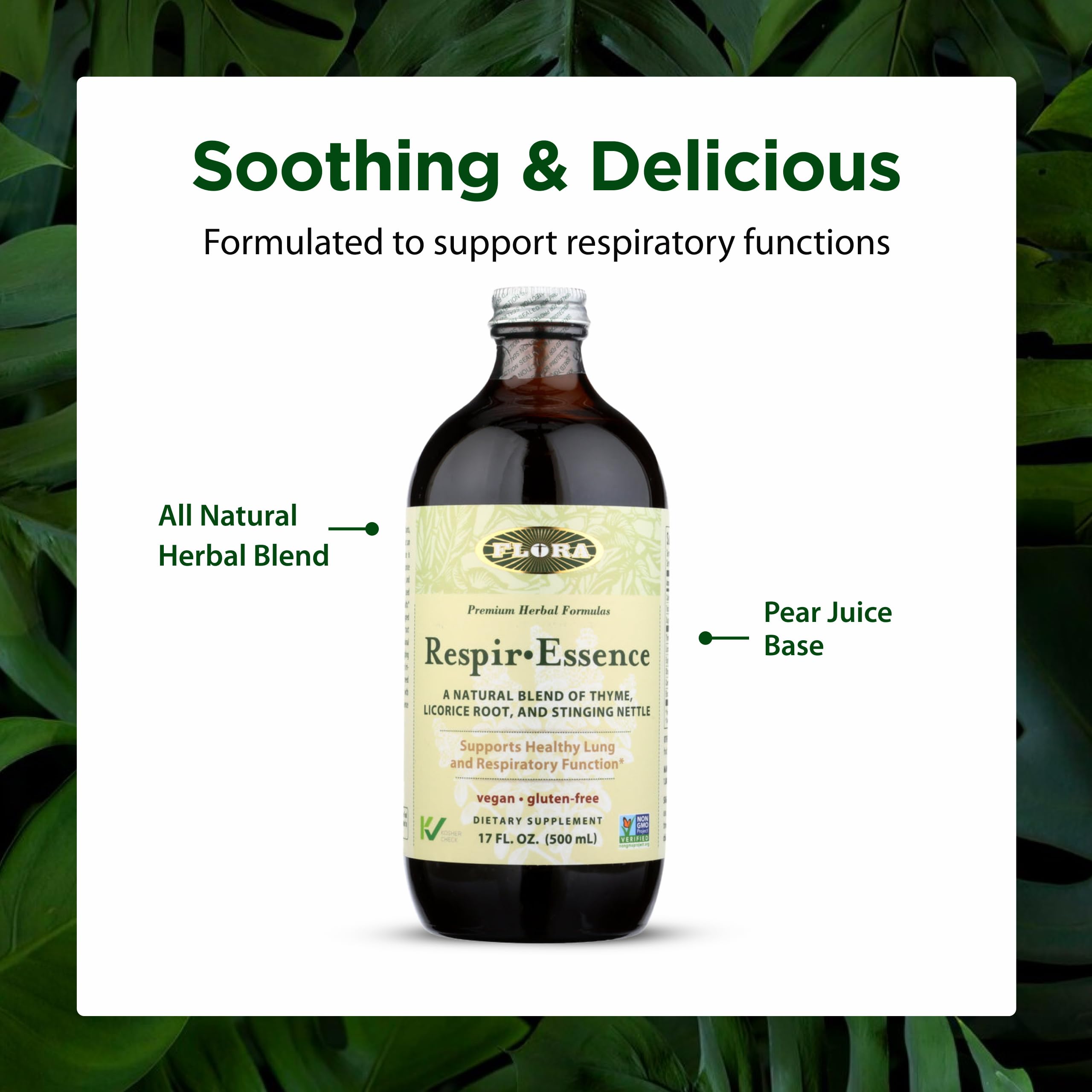 Flora Respir-Essence – peut être pris directement ou ajouté à une boisson chaude.
