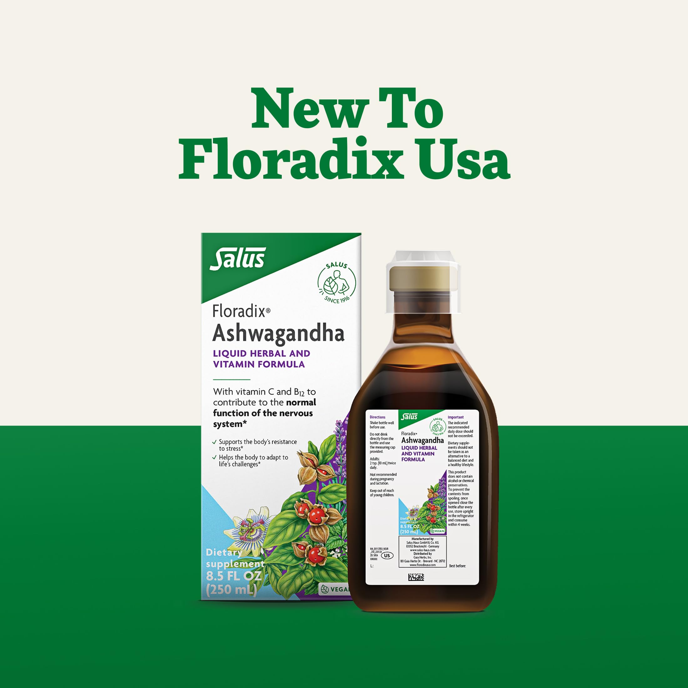 Floradix Ashwagandha – flacon prêt à l emploi pour routine quotidienne