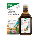 Floradix Calcium Magnesium, bouteille, démontrant une formule minérale pour le soutien osseux.