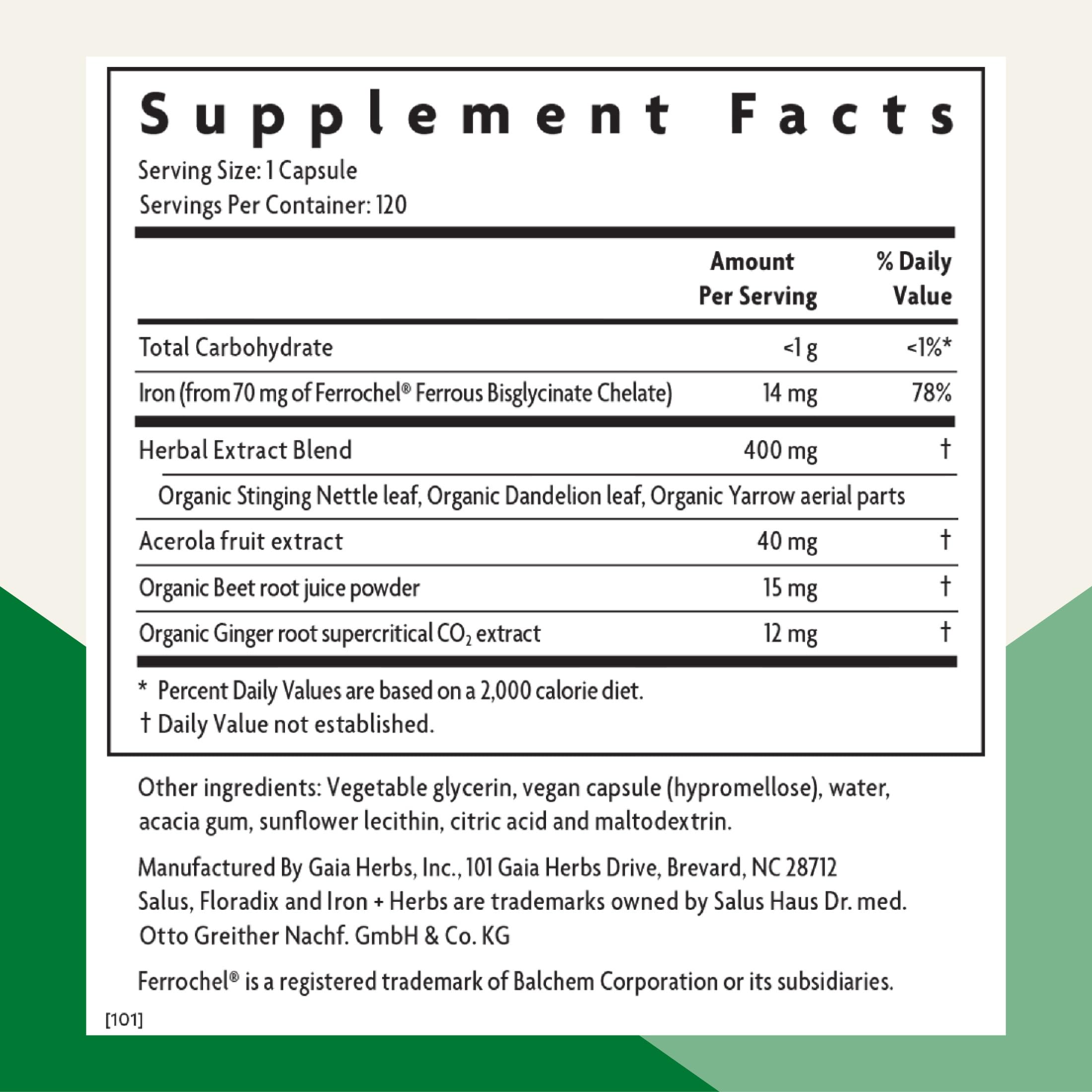 Floradix capsules liquides phyto — assimilation douce du fer.