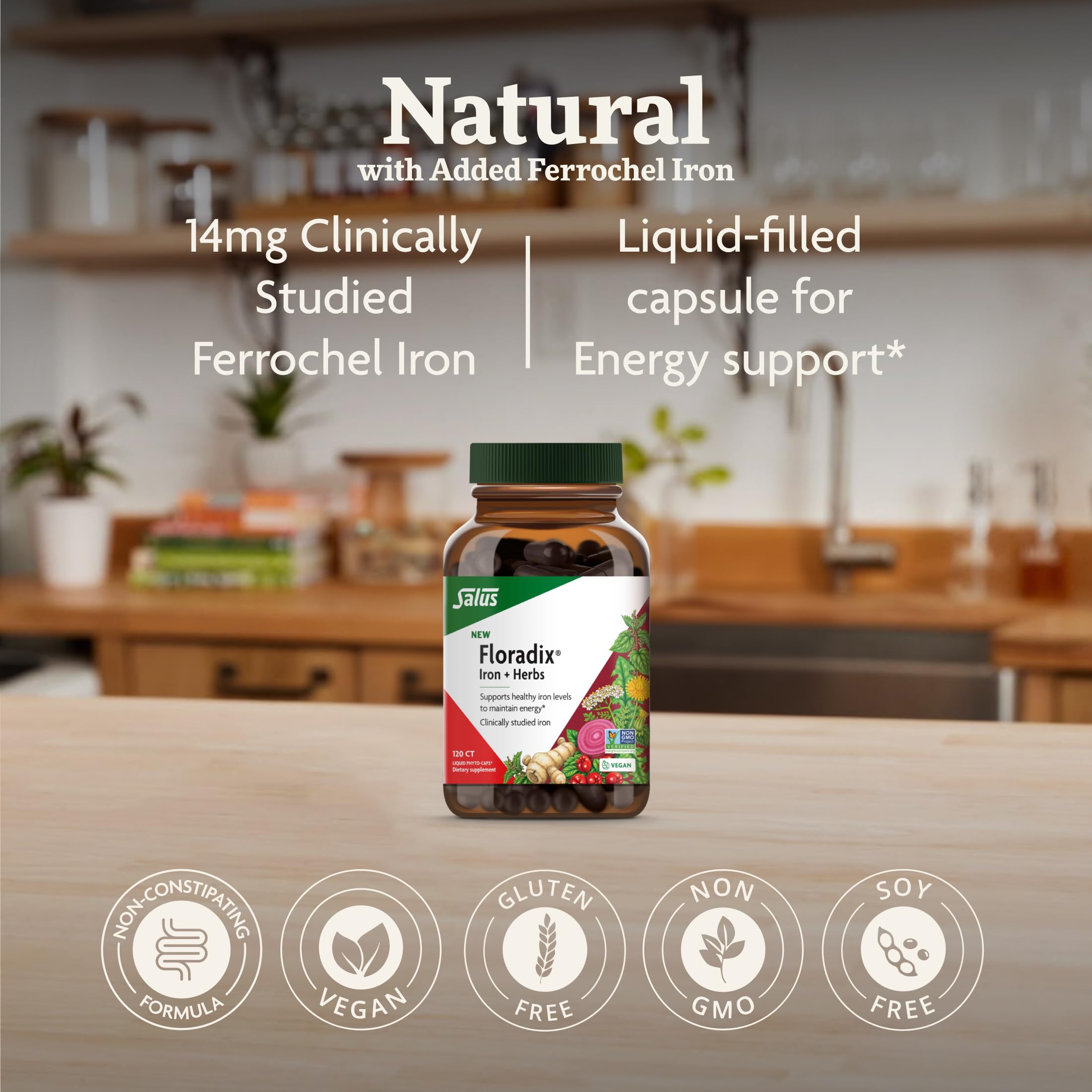 Floradix étiquette emballage — étiquette lisible, choix pratique pour la routine.