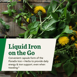 Floradix Iron + Herbs: certifications sans gluten visibles sur l'emballage.