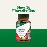 Floradix Iron + Herbs: logo sans OGM, preuve d'une fabrication sans organisme génétiquement modifié.