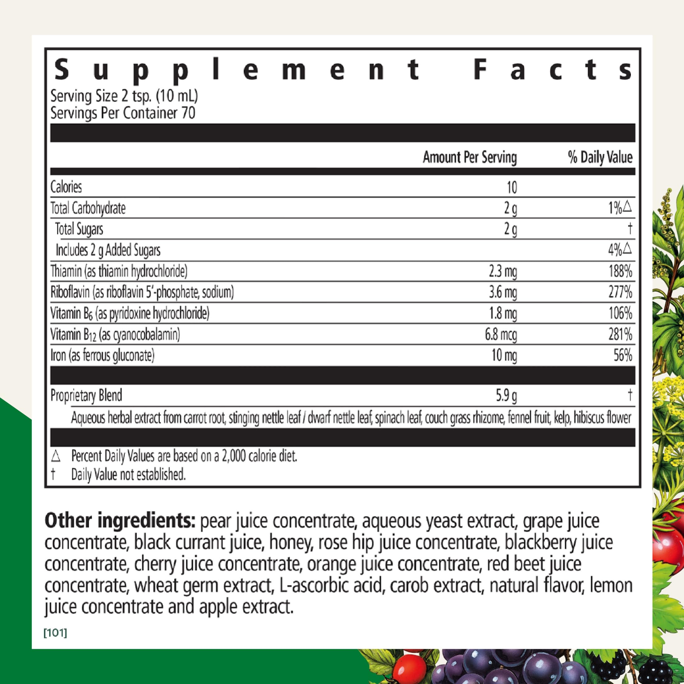 Floradix Gouttes Liquide: gouttes faciles à mesurer pour un apport régulier en fer et vitamine C.