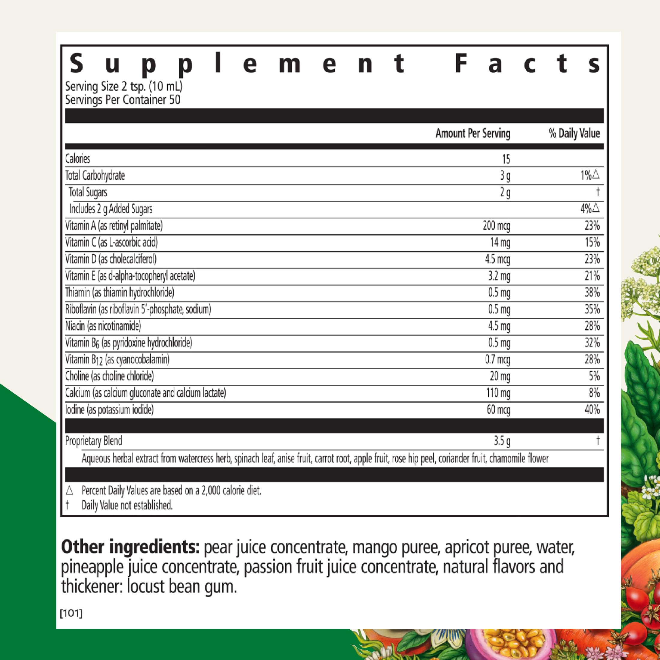 Saveur fruits du Floradix Kinder Love apprécié par les enfants lors des repas.