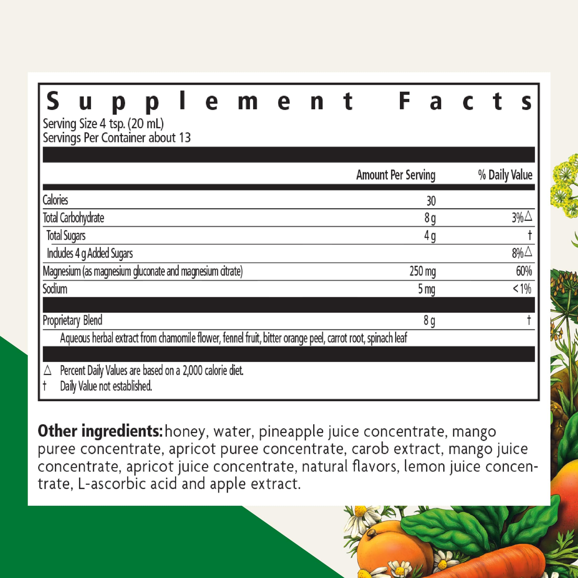 Étiquette et emballage Floradix Magnésium, présentation pratique et claire.