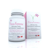 FLORAFEMME Probiotique Oral – bouteille pratique pour un usage quotidien et équilibrer la flore.